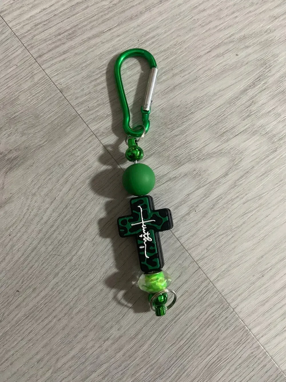Cross purse charm keychain